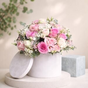Mix Flowers pink box
